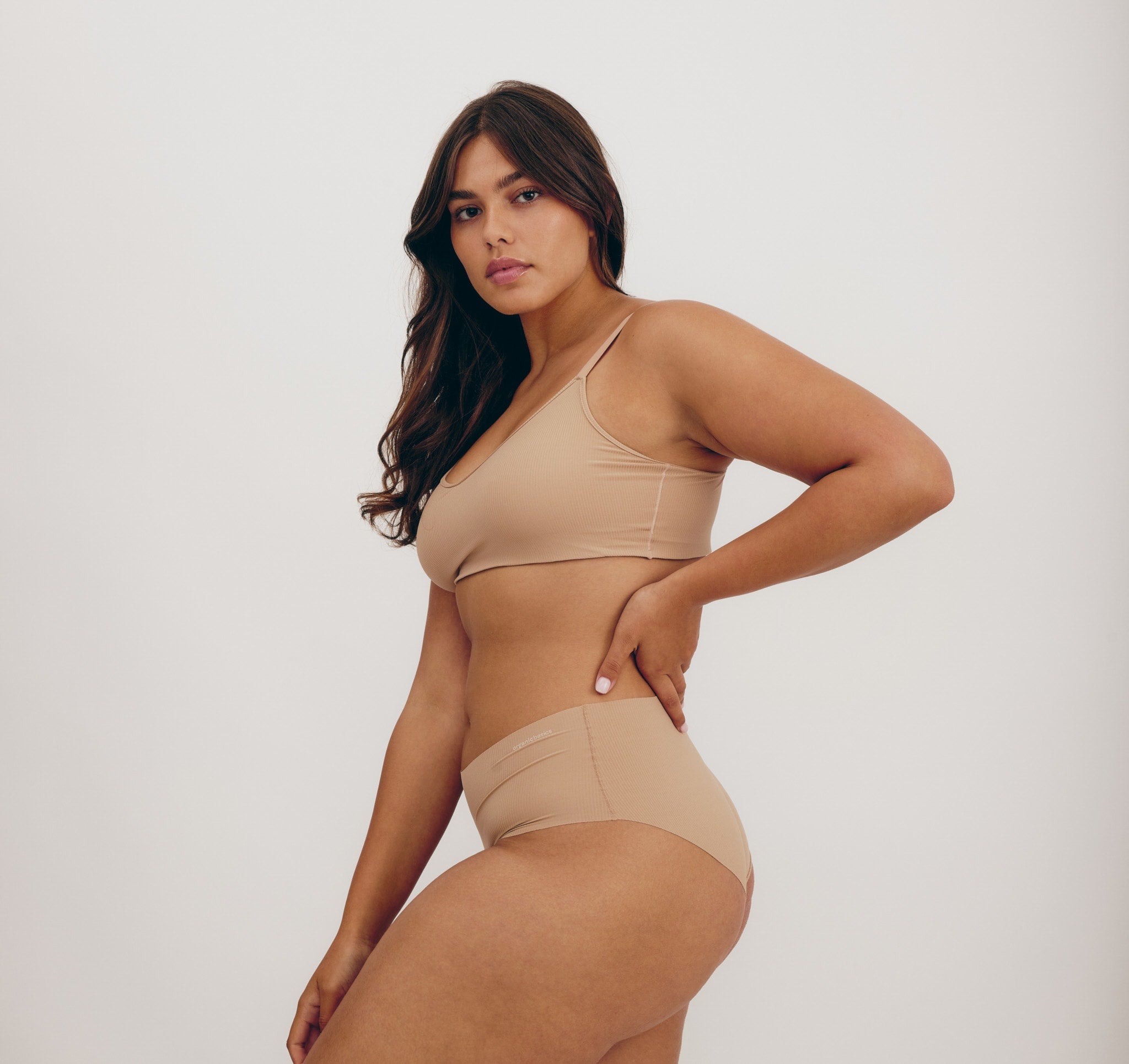 RECYCLED NYLON<br>Naked Rib Hipster
