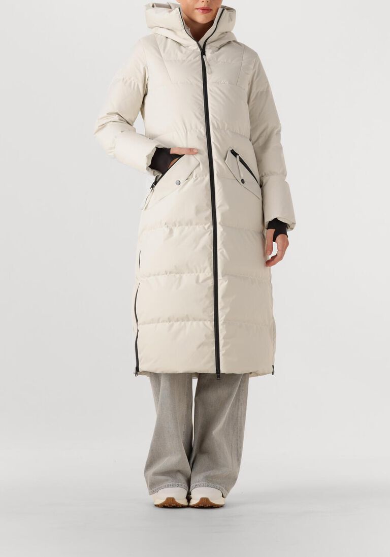 ecru woolrich gewatteerde jas gtx coat