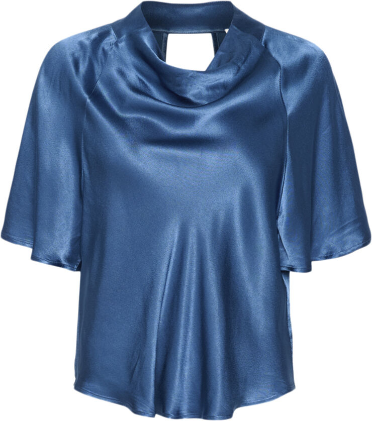 Soaked in Luxury SLMilu Katharine Blouse 3/4 STUDIO Ensign blue