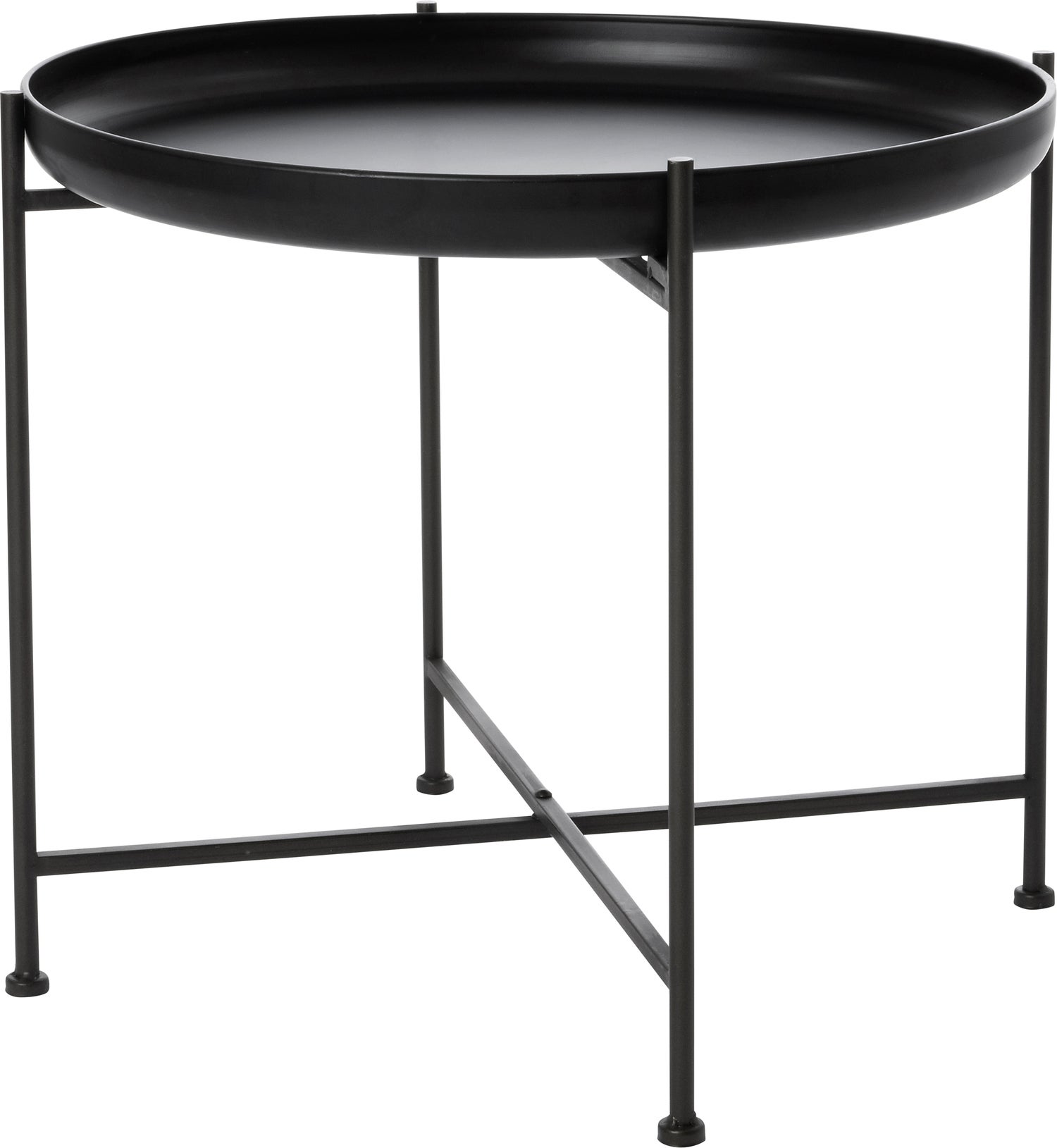 Intratuin bijzettafel Kuni zwart D 51 x H 45 cm