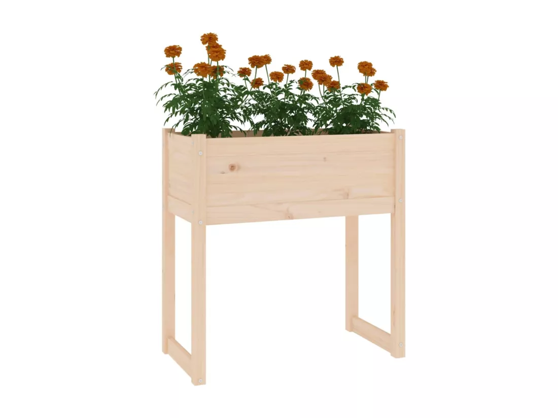 Jardinière 78x40x81 cm Bois massif de pin