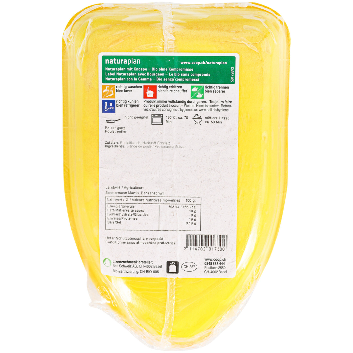 Naturaplan Bio Poulet ganz ca. 1kg