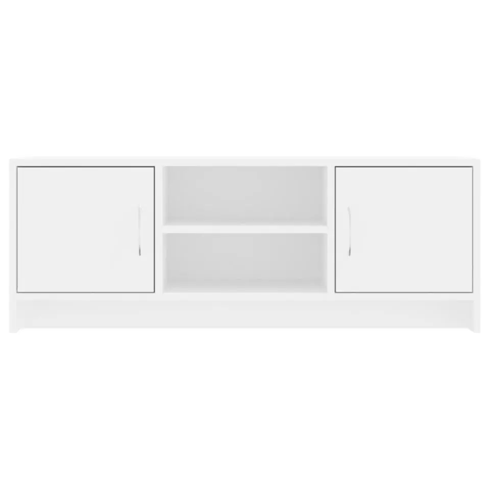 vidaXL - Tv-meubel - Wit - Bewerkt hout - 102 x 30 x 37.5 cm