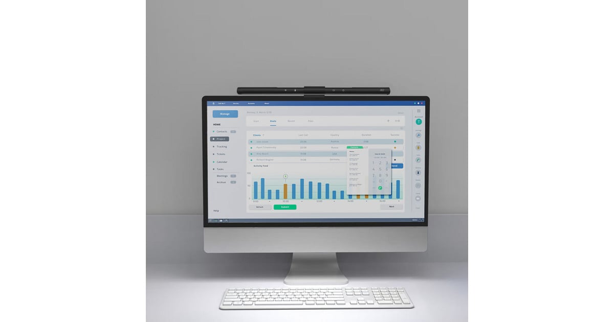 ACT ConnectivityDimbare Monitor LED Lichtbalk led-bar  (Zwart, USB-voeding, 3000K-6500K)