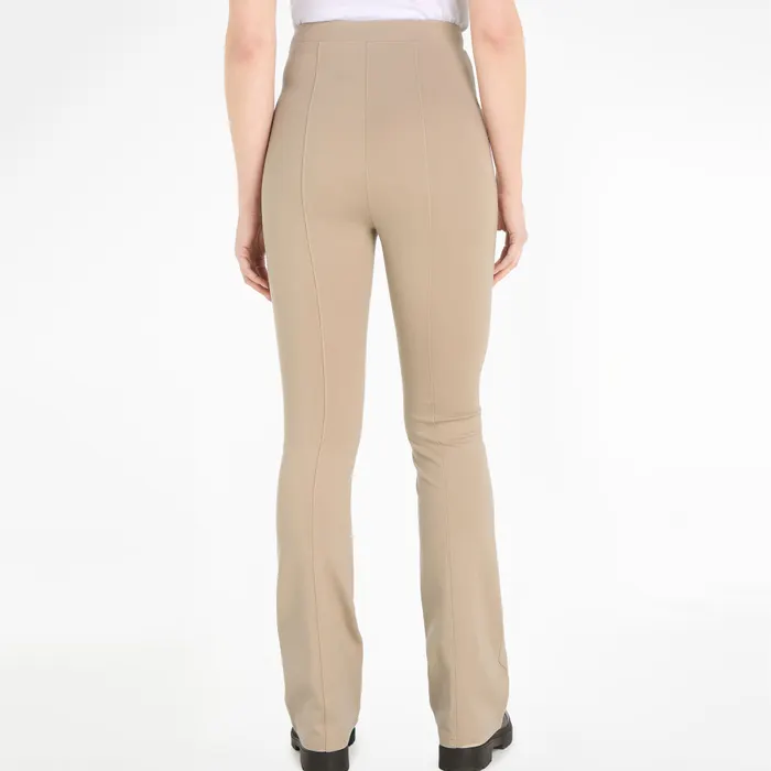 Calvin Klein Logo Elastic Milano Flared Broek Dames