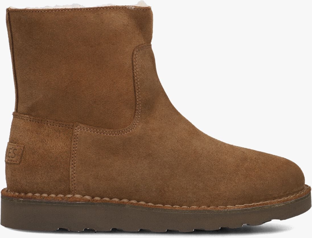 cognac shabbies enkelboots palissa mia zip
