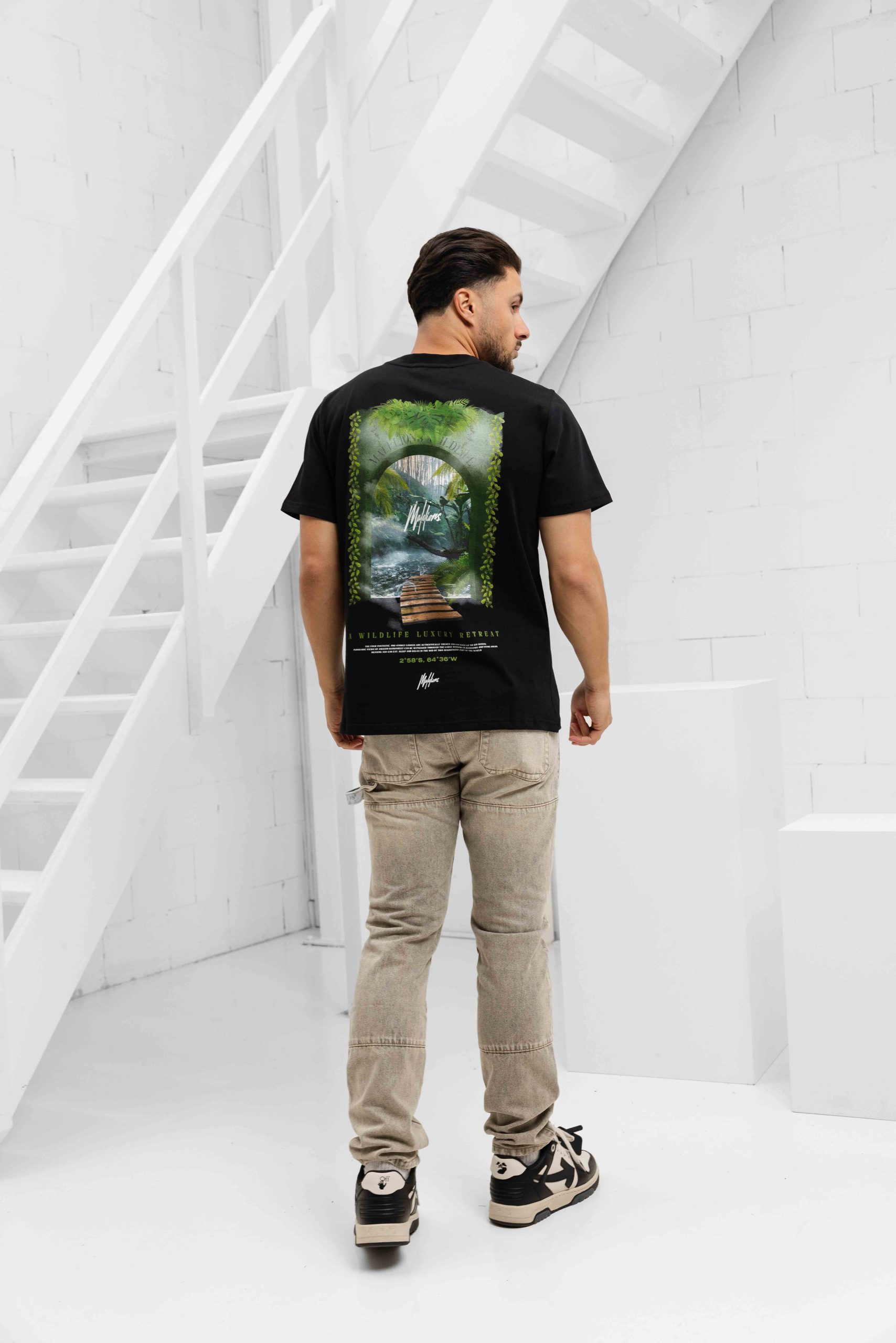 Malelions Retreat T-Shirt Heren Zwart