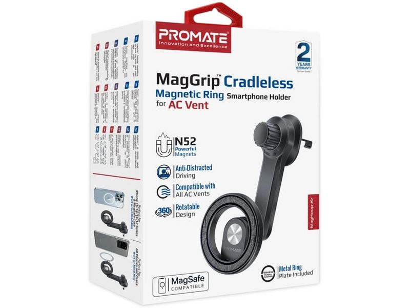 Promate MagHoop-AV Smartphone Halterung Magnetische 360 Grad universal Halterung