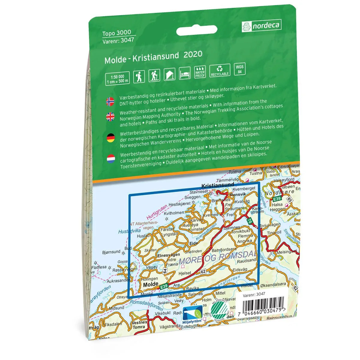 Nordeca Topo 3000 1:50 000 Molde - Kristiansund