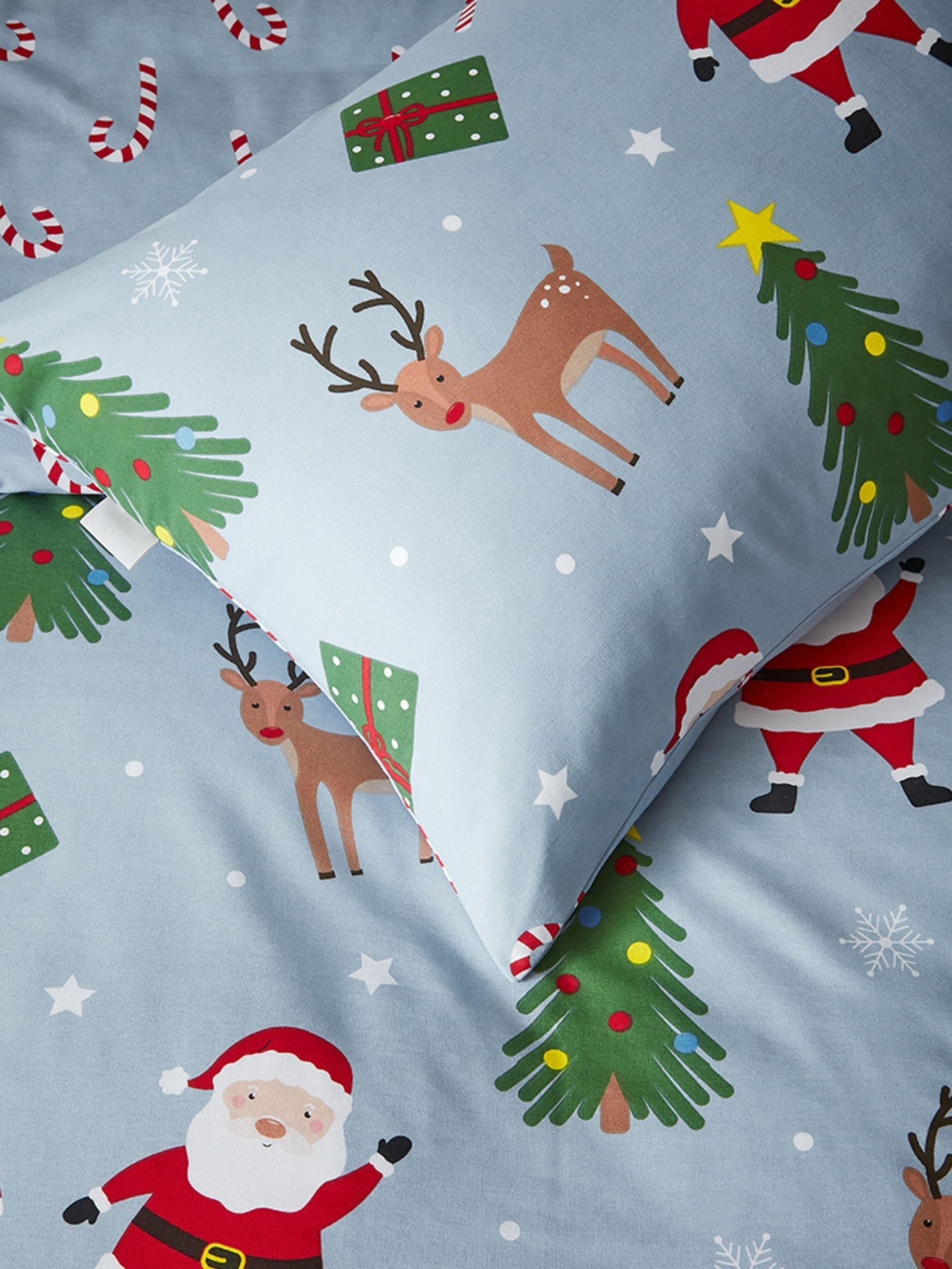 Vantona Christmas Santa & Friends Quilt Cover Set