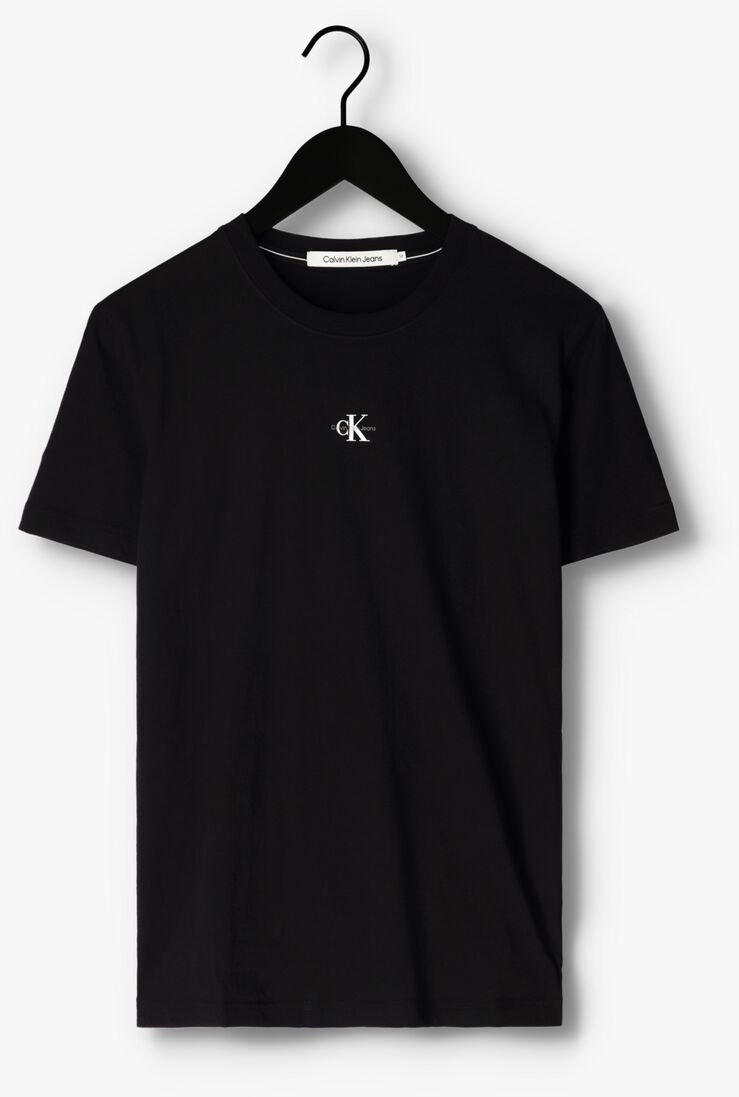 CALVIN KLEIN zwarte calvin klein t-shirt micro monolgo tee