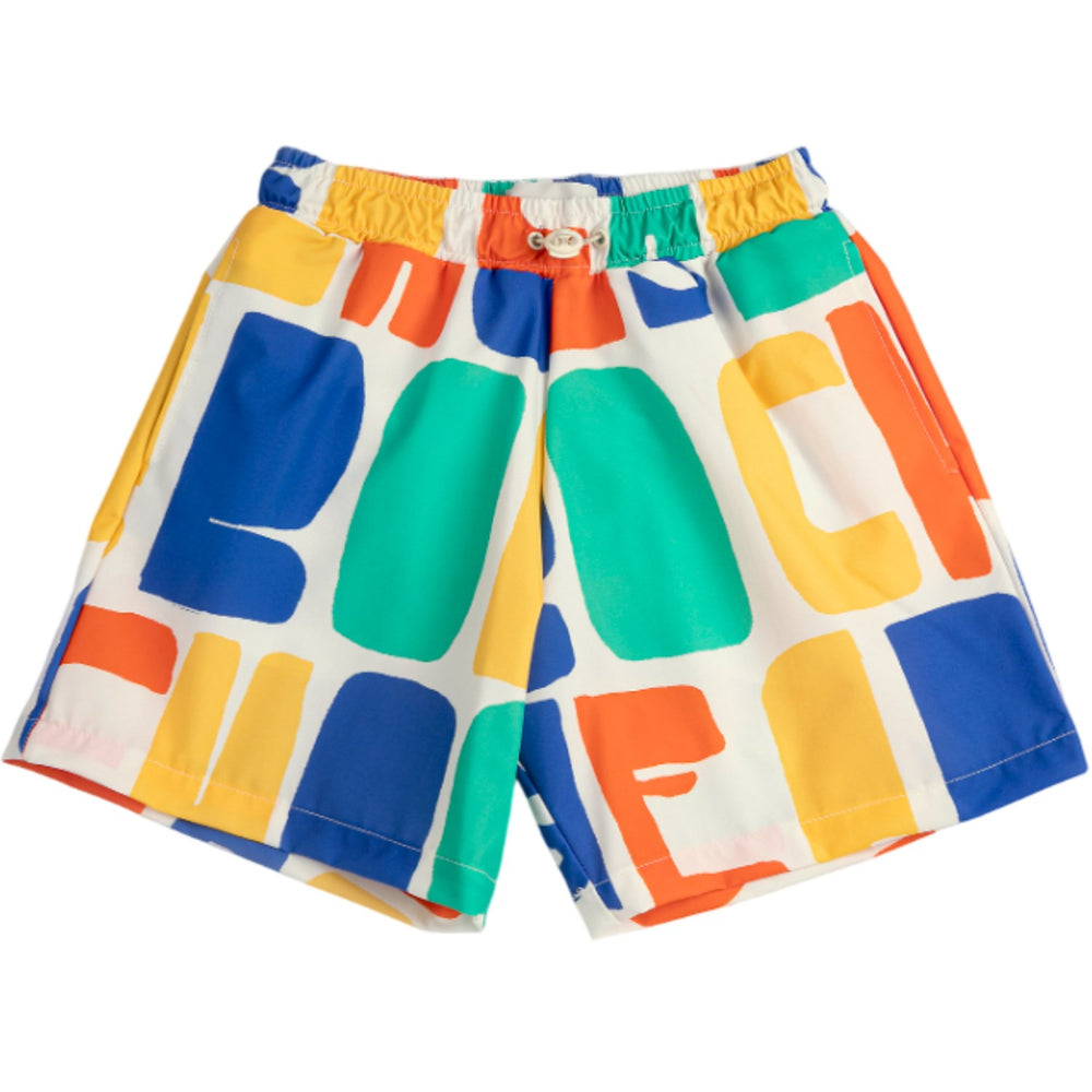 Køb Bobo Choses Offwhite Bobo Choses Farve All Over Swim Board Shorts