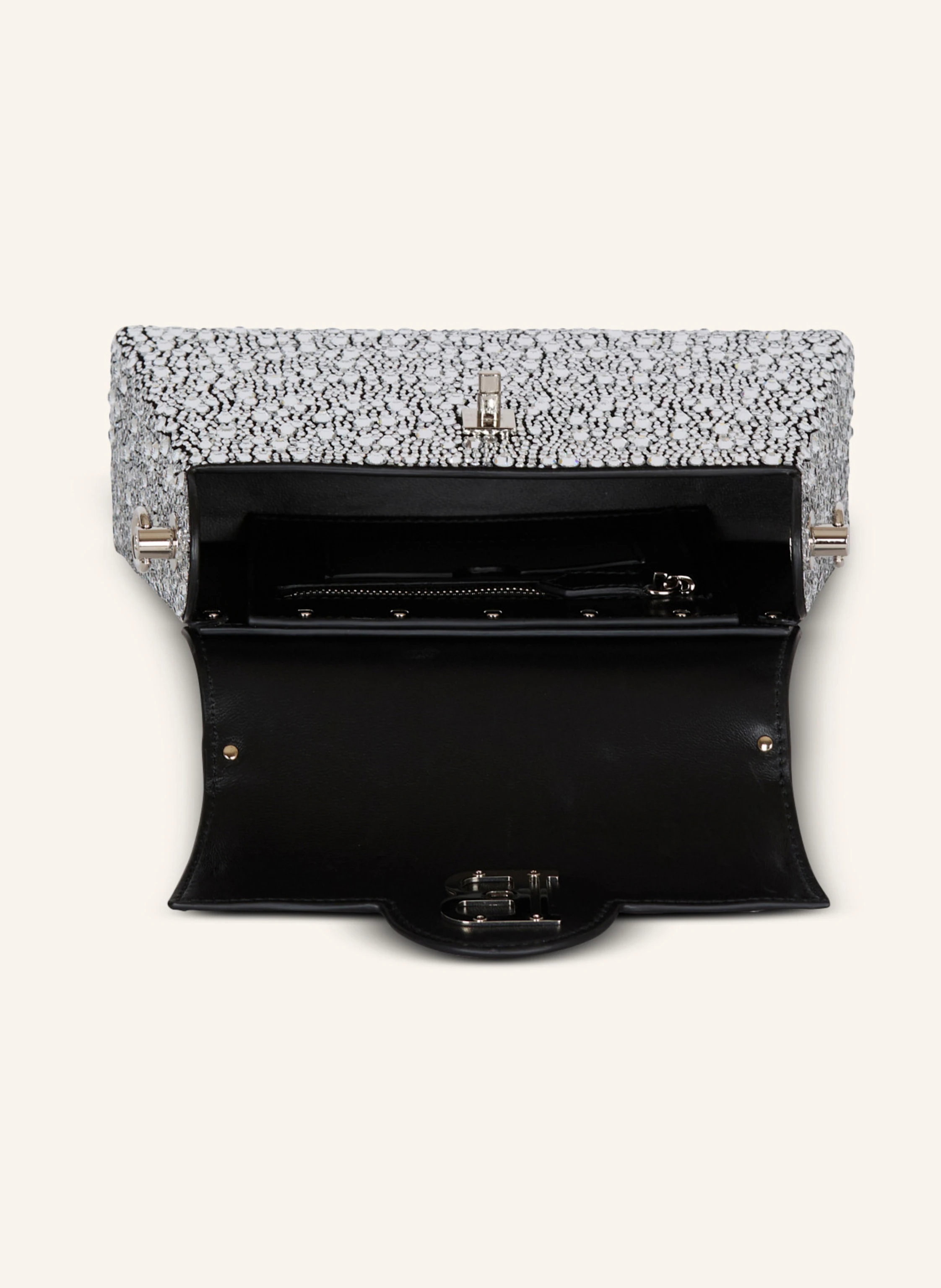 BALMAIN Tasche B-Buzz Dynasty aus Wildleder und Strass