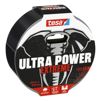 Tesa Ultra Power Extreme Repair tape 25 meter 50 mm zwart