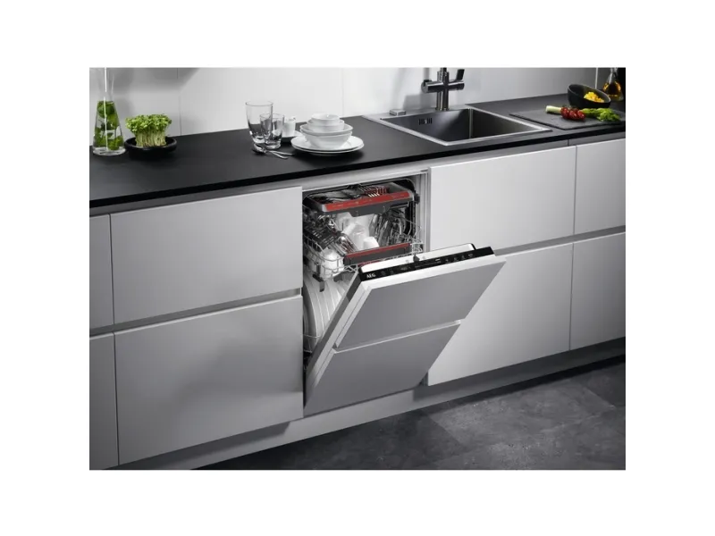 AEG FSE73527P, Fuldt indbygget, Slimline (45 cm), Hvid, 1,5 m, 1,5 m, 1,5 m