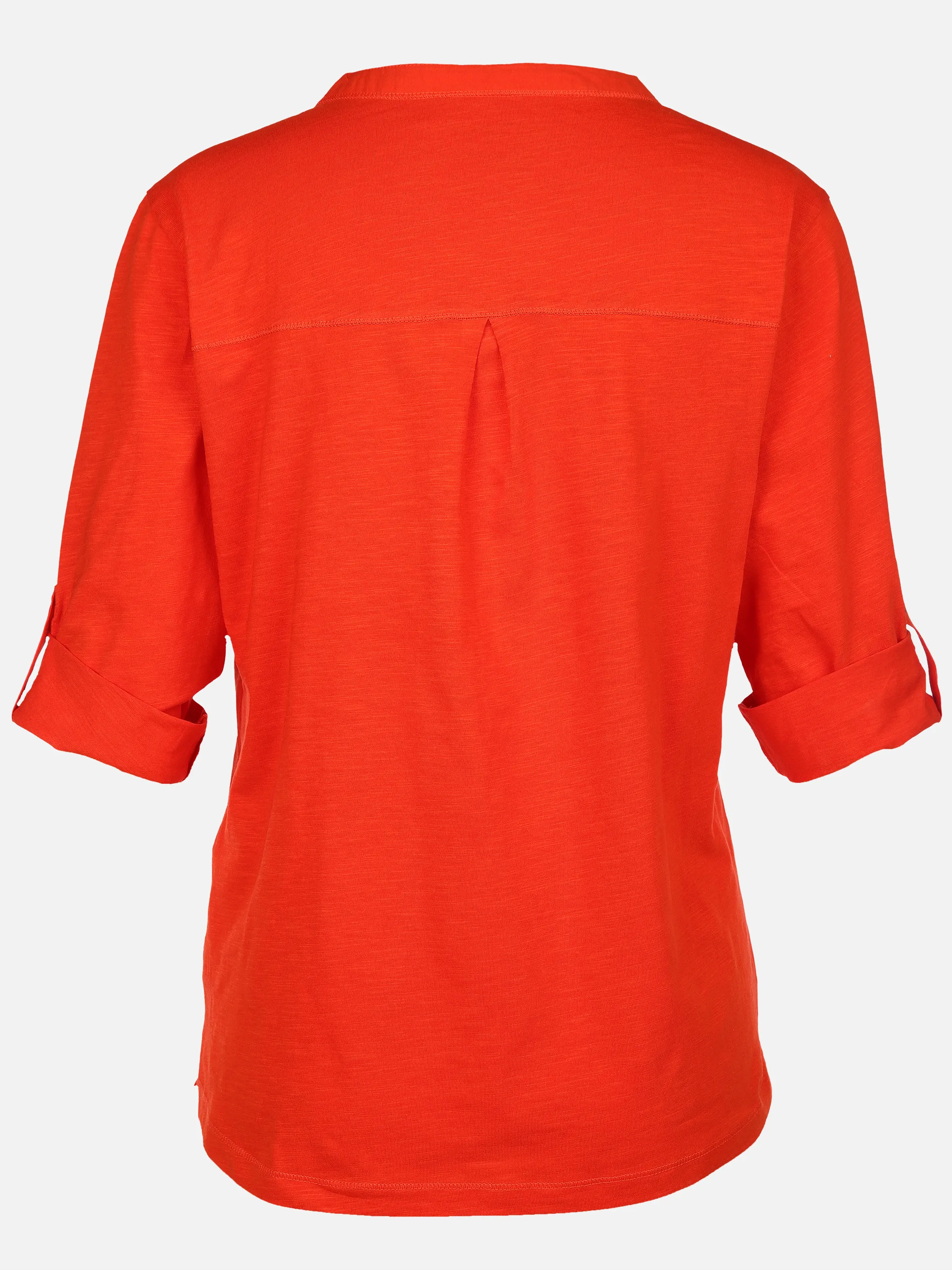 Damen Longshirt mit kurzer Knopfleiste