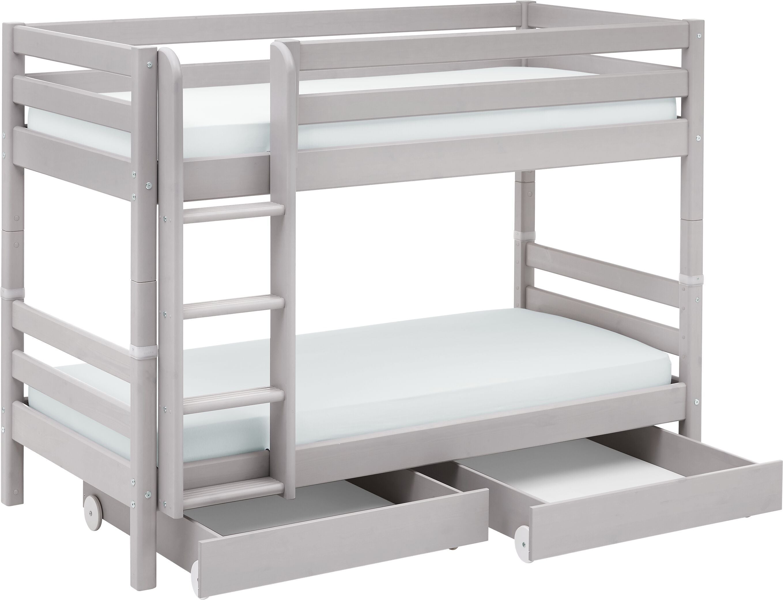 Flexa CLASSIC Etagenbett - Grau / B: 110.0 cm x T: 210.0 cm x H: 154.0 cm