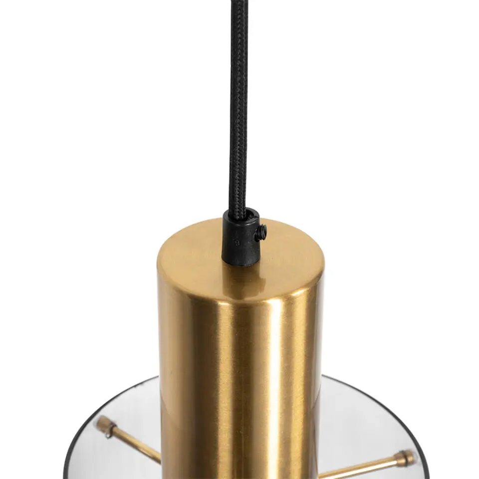 Qazqa hanglampen vidra goudkleurig e27