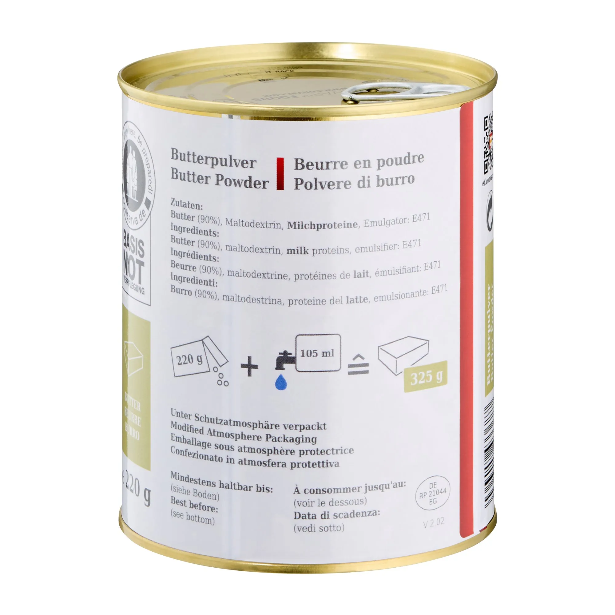 EF Emergency Food -  Butterpulver 220g