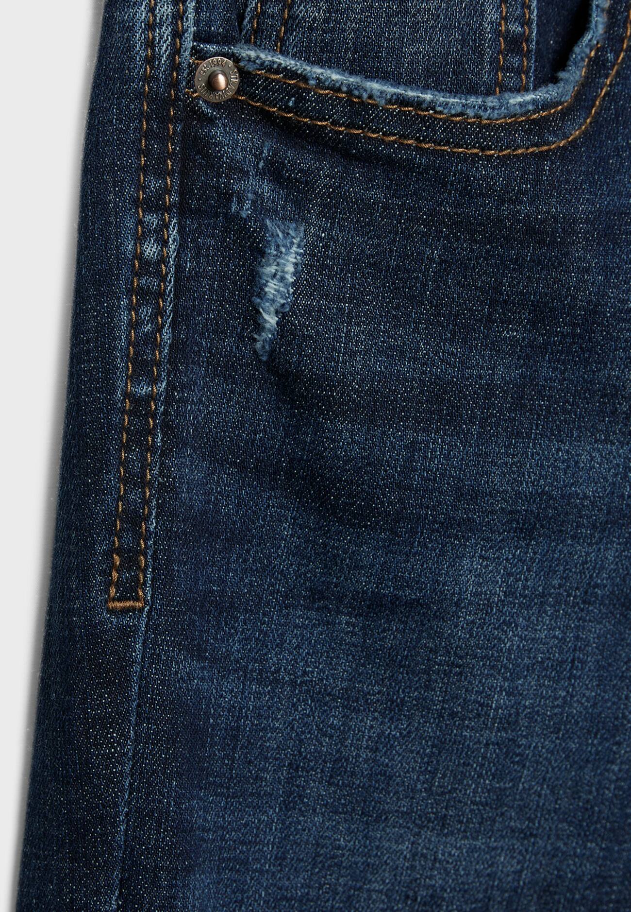 Calça jeans skinny de cintura regular, tamanho 1400.