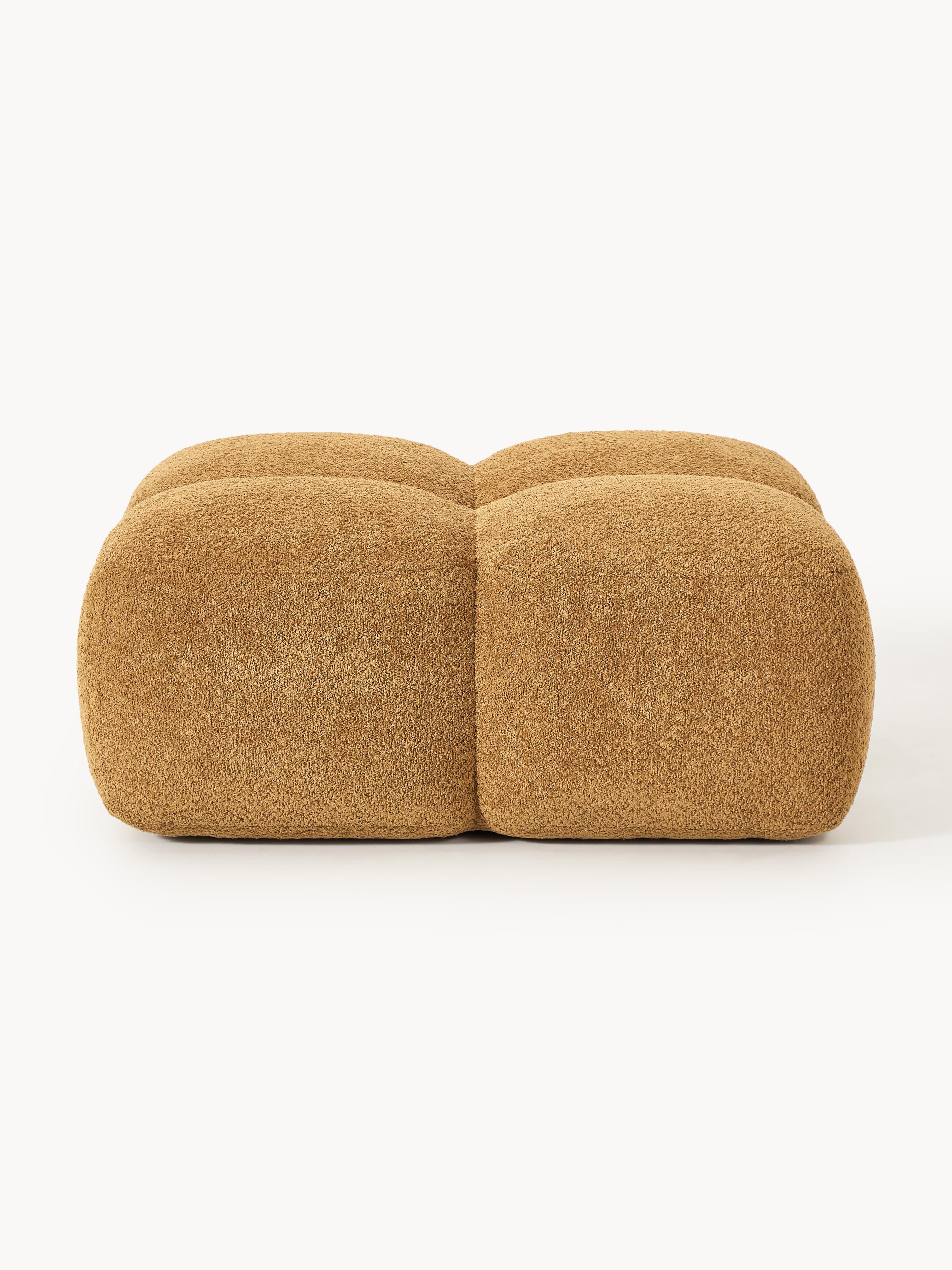Voetenbank Tayla van teddy-bouclé