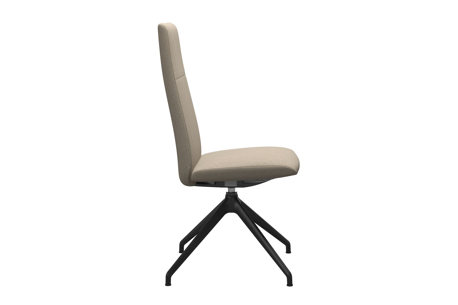 Chilli spisestol Tekstil Calido - Light Beige - Sort