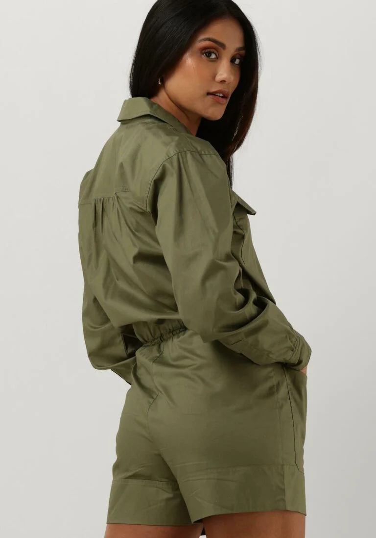 SCOTCH & SODA olijf scotch & soda  short military jumpsuit