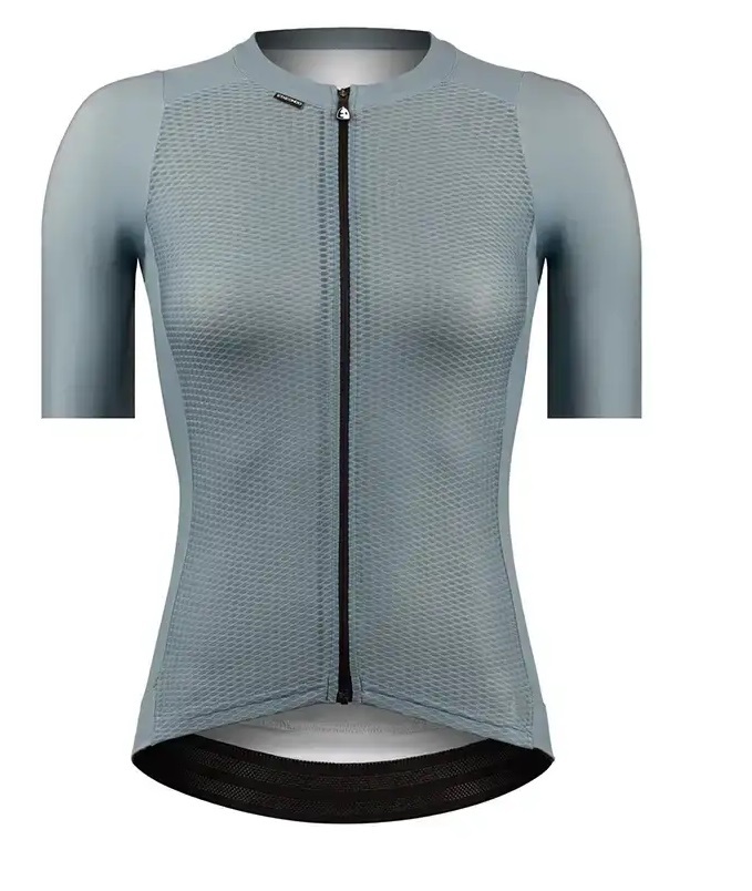 Etxeondo Gara Fem Fietsshirt Korte Mouwen Grijs/Blauw Dames