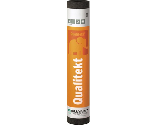 Quandt Bitumen Glasvlies Dakbedekking® Qualitekt® V13-1 leisteen gecoat 10 x 1 m rol = 10 m²