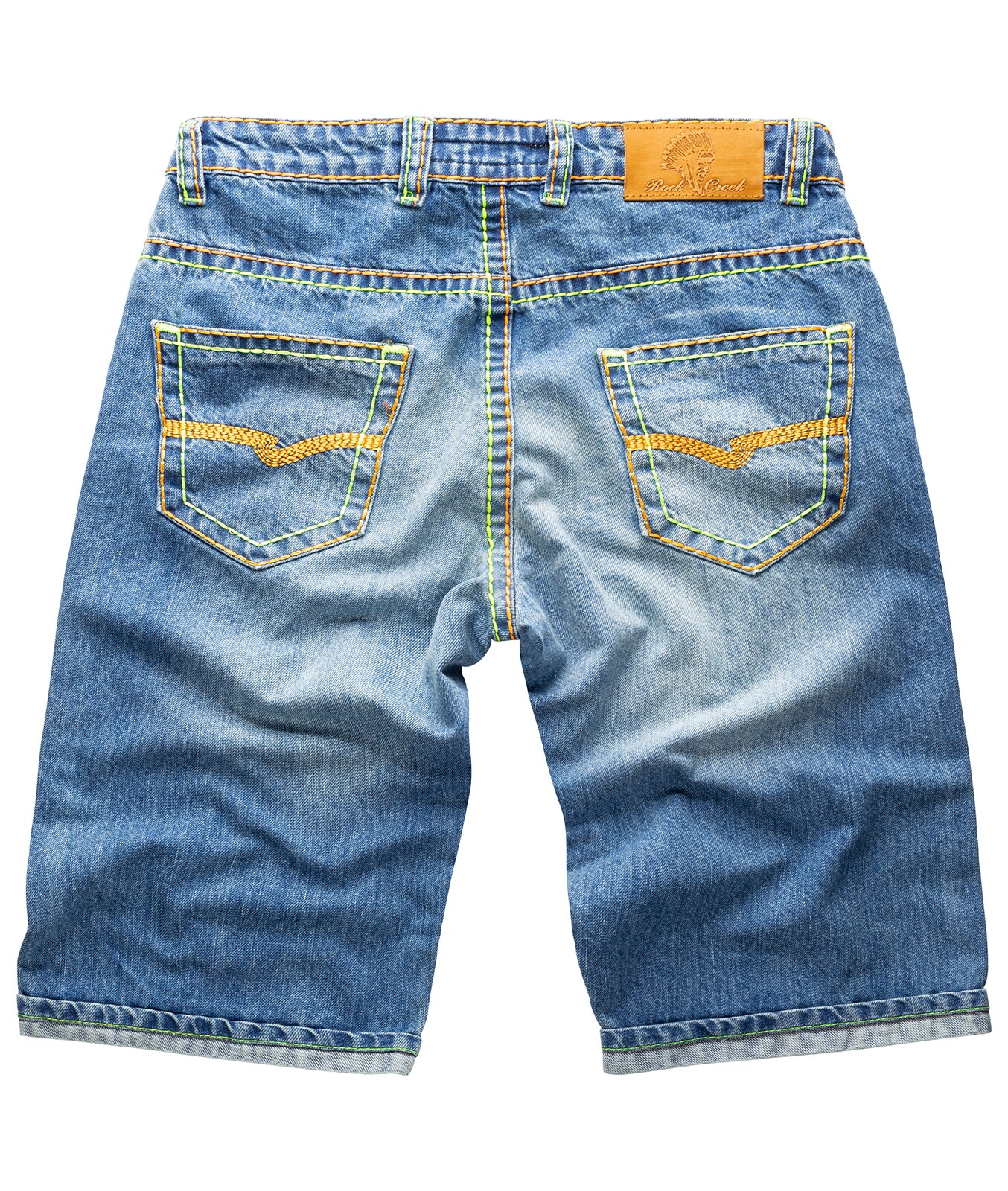 Rock Creek Shorts Jeansshorts dicke Naht Regular Fit