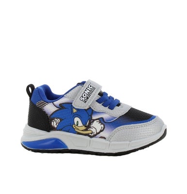Sonic Blinkende Sneakers, Silver/Blue