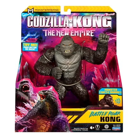 Playmates Toys Godzilla x Kong: Kong Battle Roar Actionfiguren, 17cm
