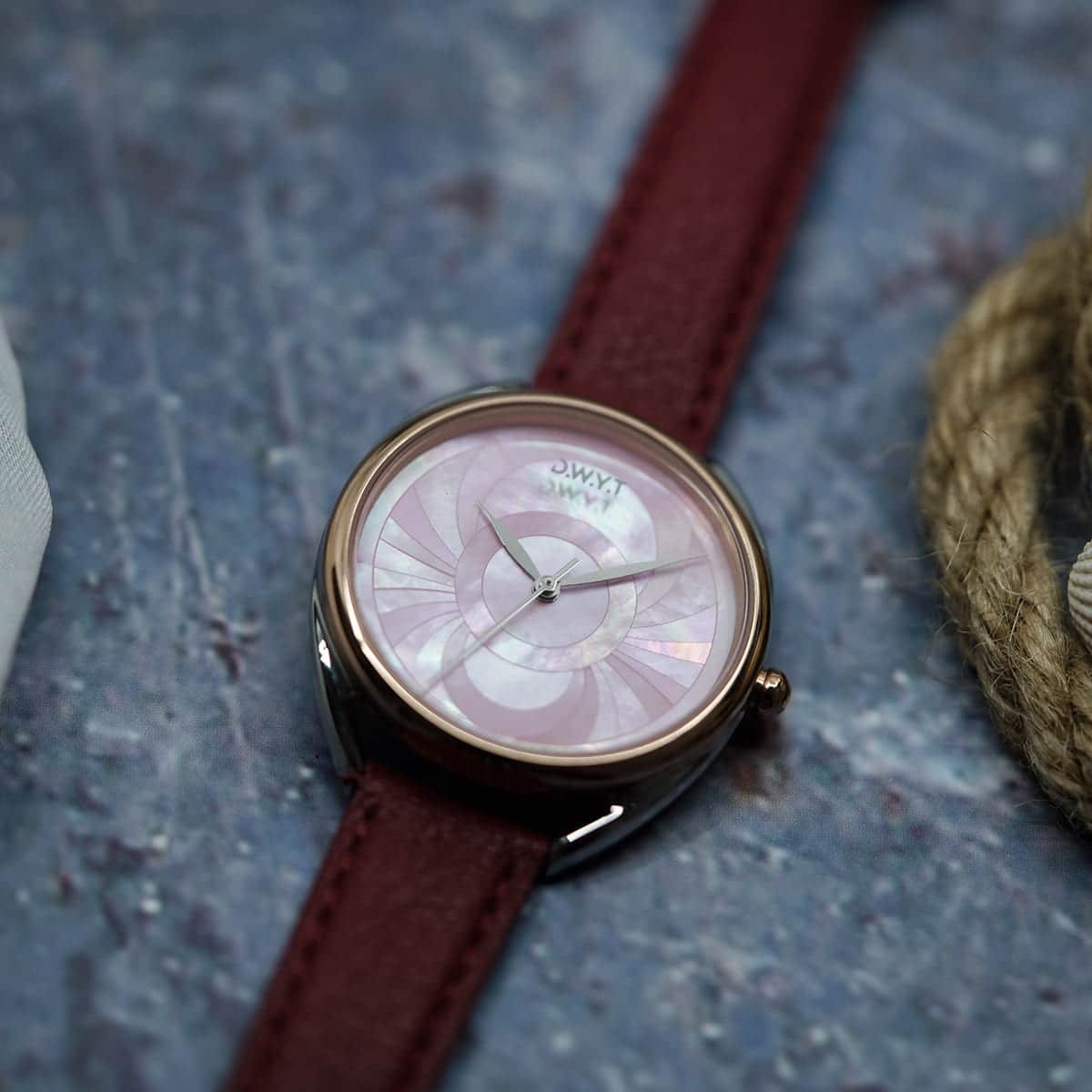 DWYT - Montre en bois - CALYPSO ROSE