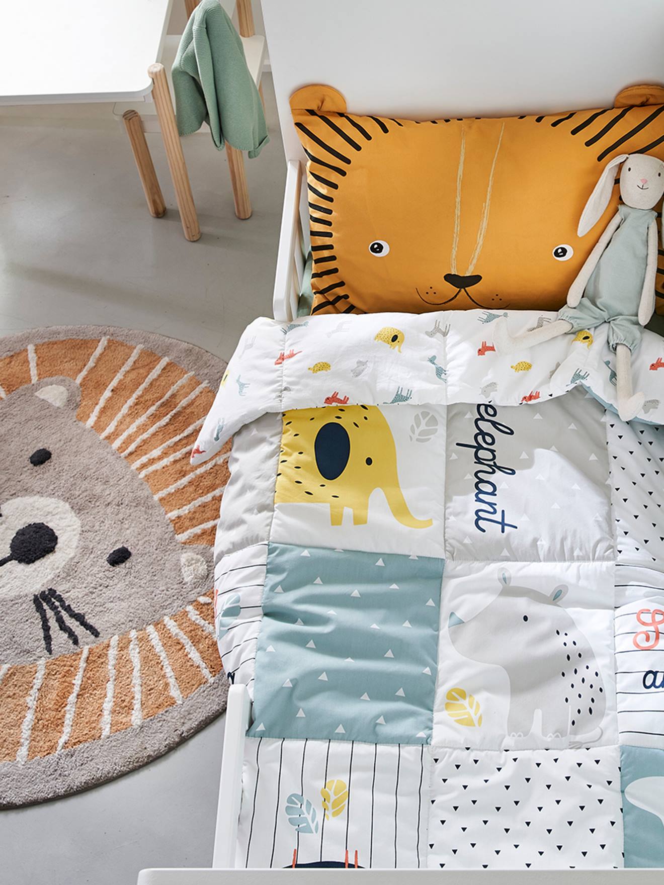 Tapete de atividades Jungle Baby, branco claro bicolor/multicolorido