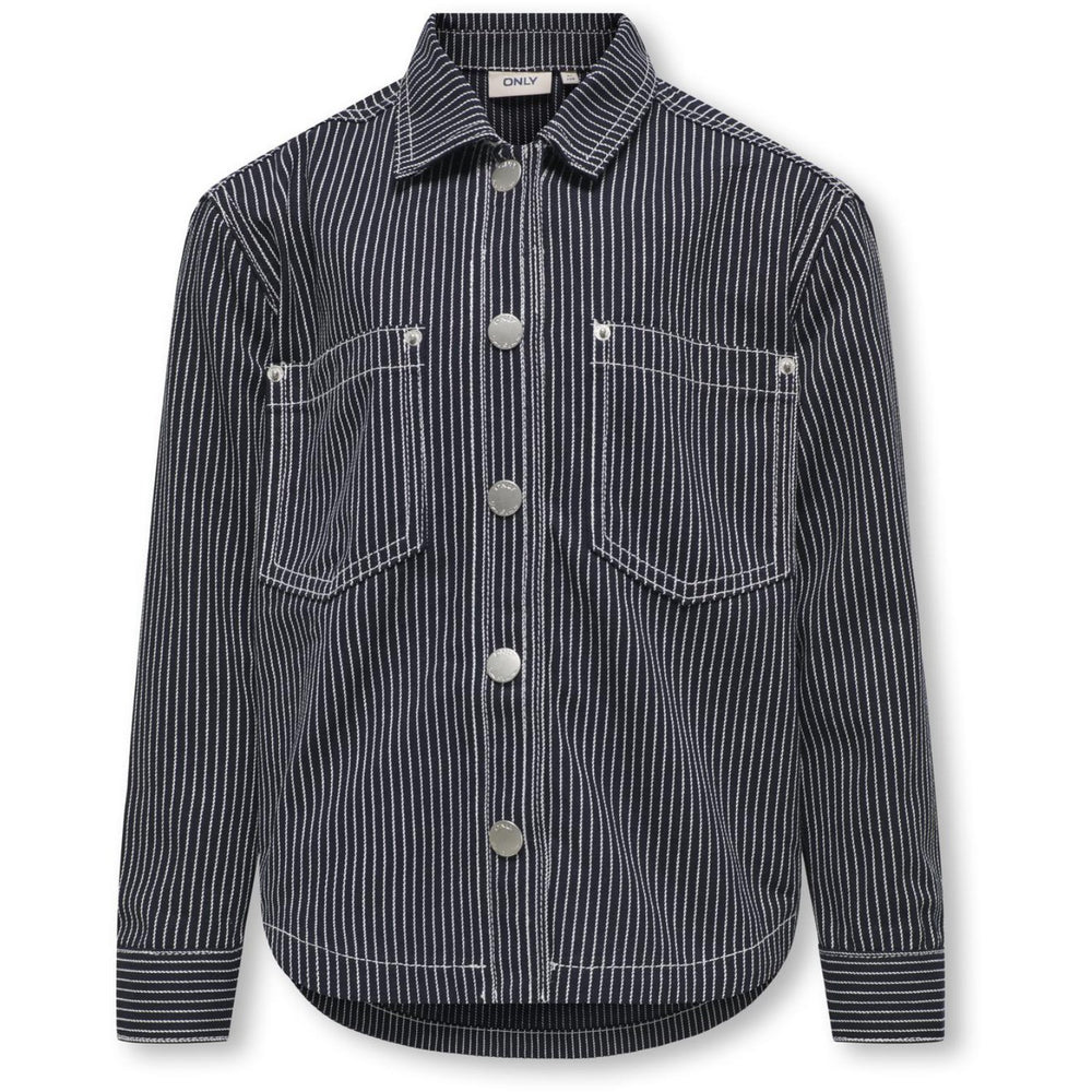 Køb kids ONLY Night Sky White Merle Stripe Skjorte