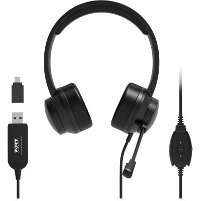 Port Designs 901605 casque Avec fil Arceau USB Type-A Noir