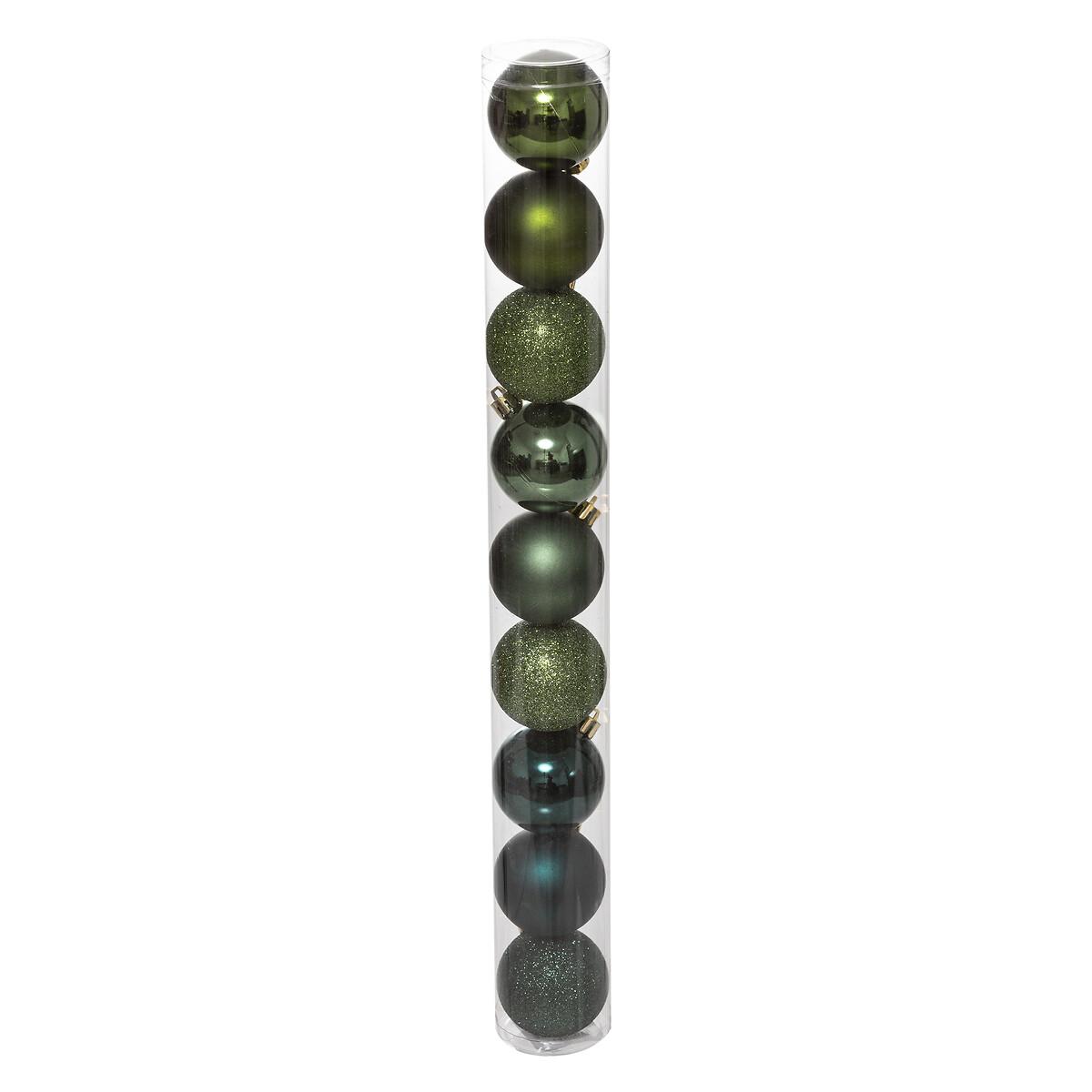 BOULE DE NOEL 60MM X9 PIECES OLIVE