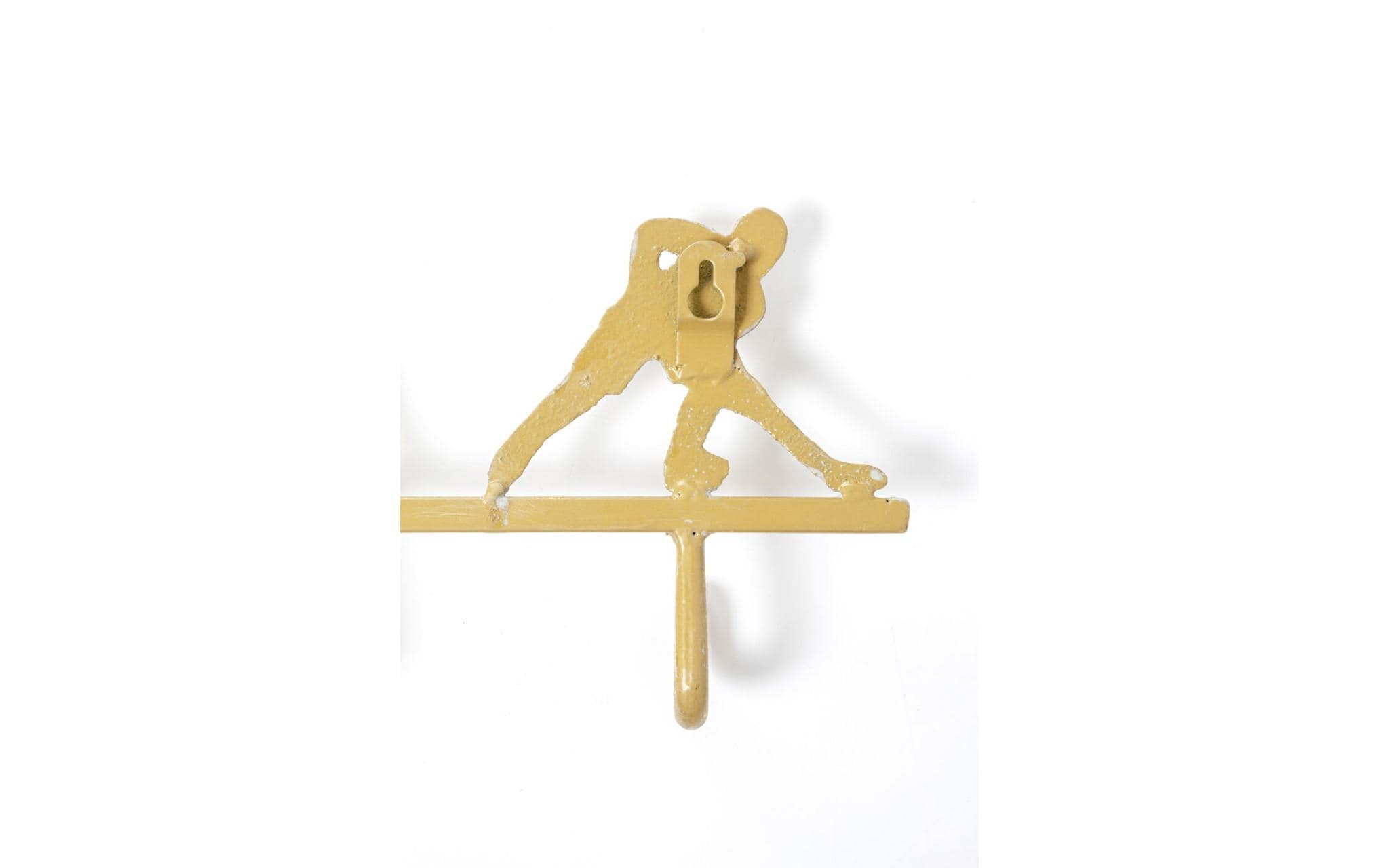 Wandgarderobe Ice Hockey GoldKleiderhaken