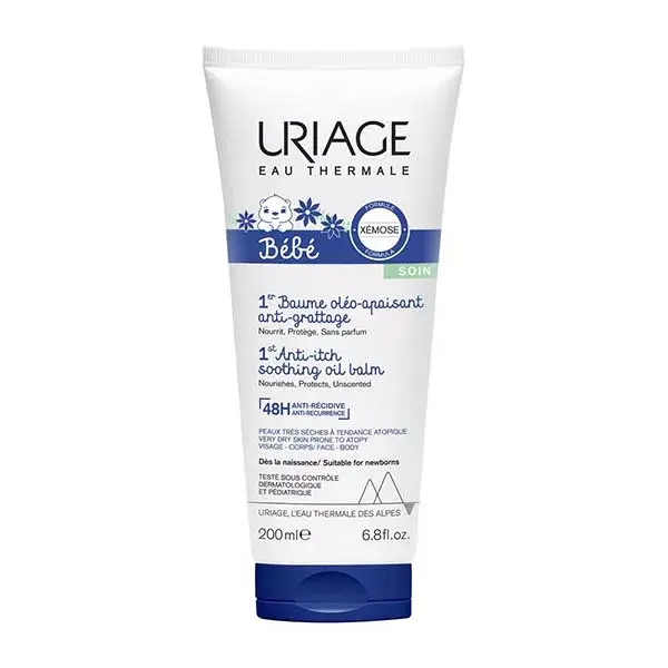 Uriage Bébé 1er Baume Oléo-Apaisant Anti-Grattage Nourrissant 200ml