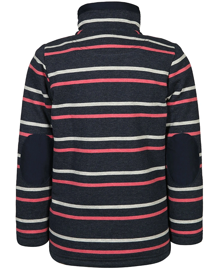 Fleece-Pullover WINTER DALE – HALF ZIP gestreift in navy