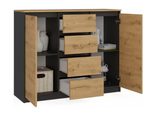 Malwa 2D4S/BA Commode ARTISAN EN ANTRACITE