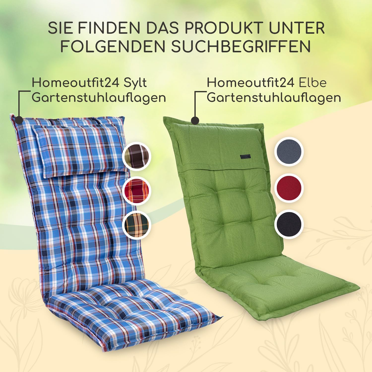 blumfeldt Gartenstühle Hochlehner Klappbar, Campingstuhl Verstellbar & Wetterfest, Gartenstühle 2er Set, Alu Klappstuhl für Balkon & Garten bis 150 kg, Aluminium Gartenstuhl