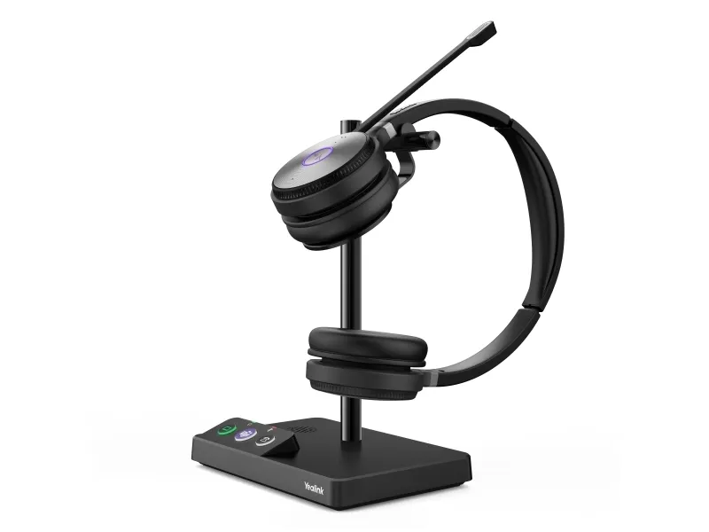 Yealink WH62 Dual - Til Microsoft Teams - headset - på øret - DECT - trådløs - Certified for Microsoft Teams