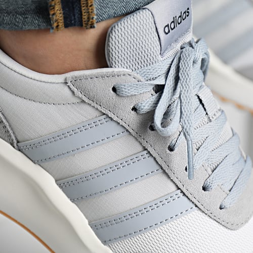 Baskets Run 70s ID1874 Dash Grey Halo Silver Cloud White
