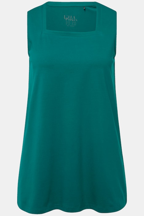 Longtop, Classic Fit, Carree-Ausschnitt, ärmellos