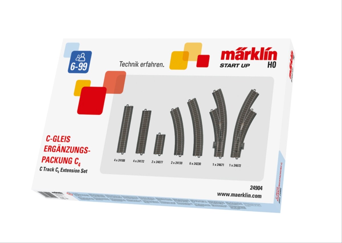 Märklin Start up Märklin 24904 H0- C-Gleis-Ergänzungspackung C4