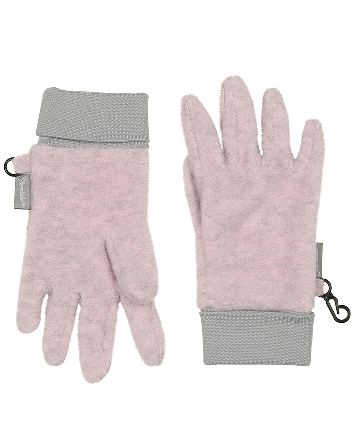 Fleece-Handschuhe COSY in rosa melange