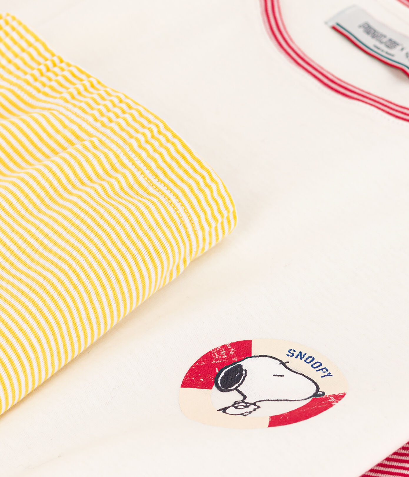 Pyjacourt Petit Bateau X Snoopy femme en coton