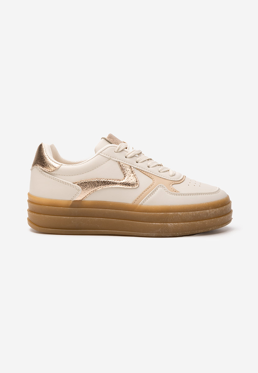 Baskets pour femme beige Shawnna