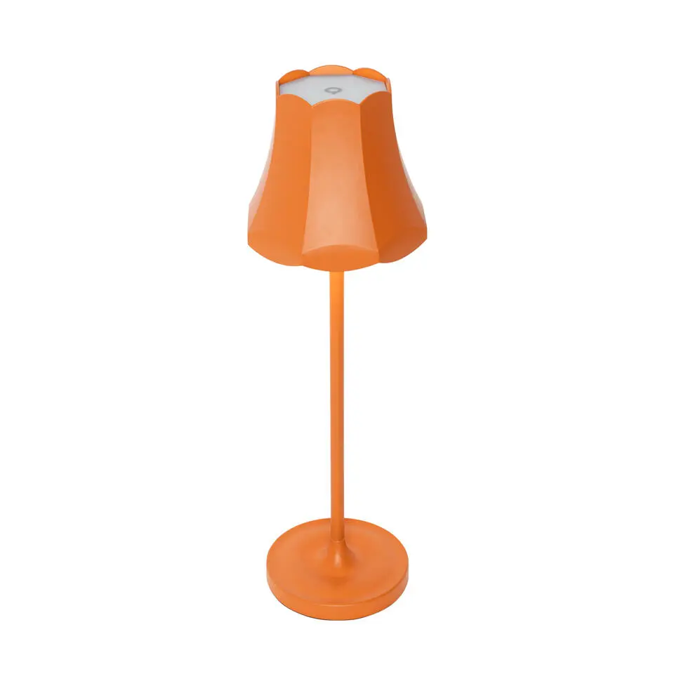 Qazqa tafellampen granny retro oranje geïntegreerde led
